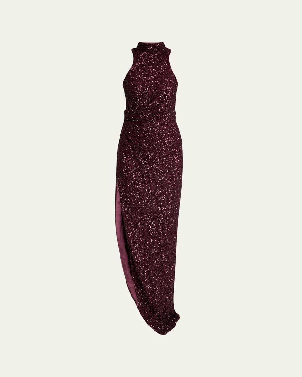 Sequined Halterneck Dress
